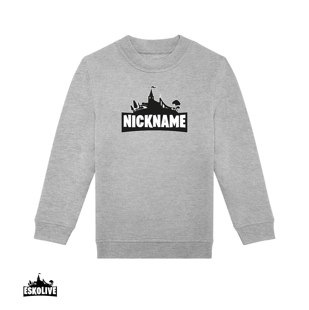 Nuorten collegepaita omalla nimelläsi