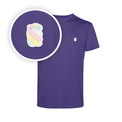 Vaahtokarkki - t-paita, brodeerattu merkki