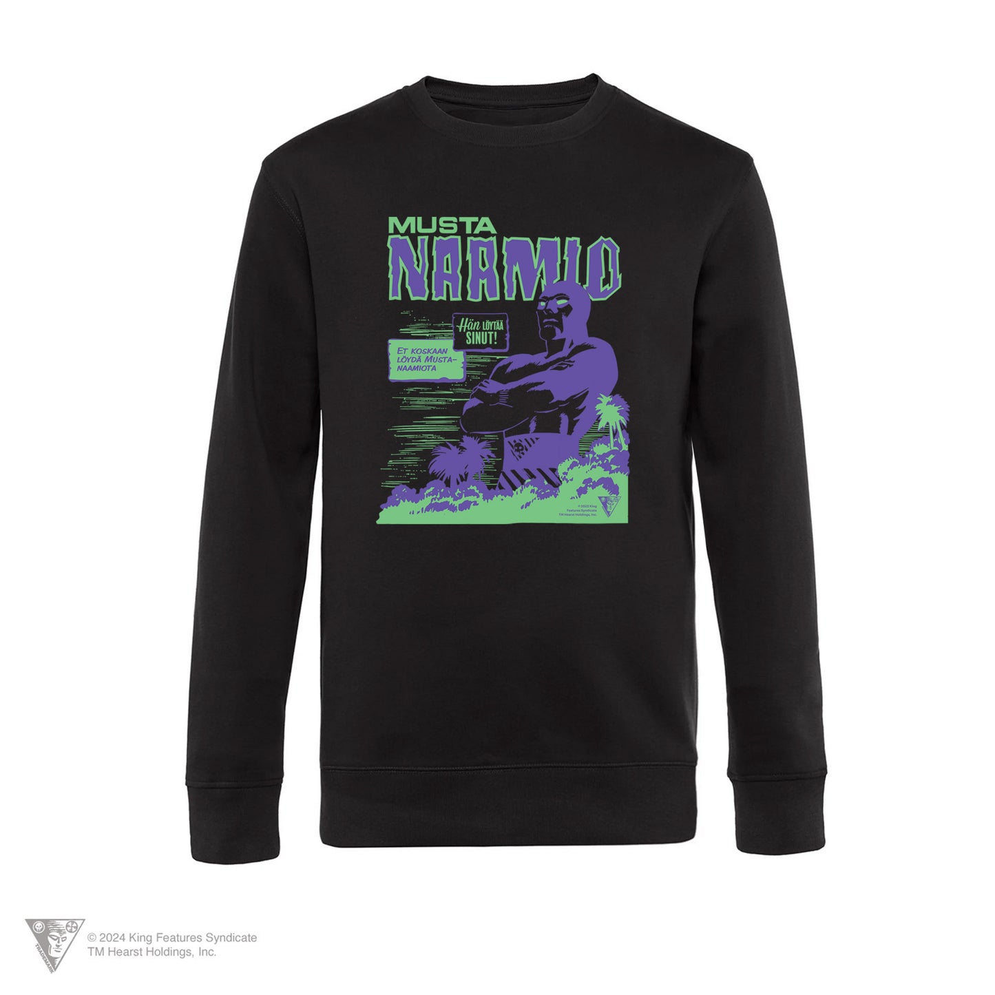 Mustanaamio Jungle - collegepaita