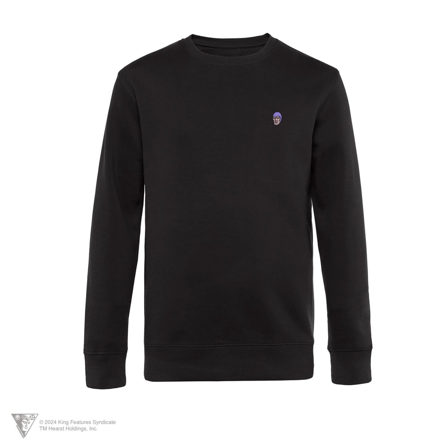 Mustanaamio - collegepaita, brodeerattu merkki