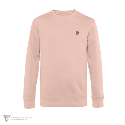 Mustanaamio - collegepaita, brodeerattu merkki