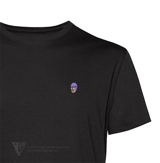 Mustanaamio - t-paita, brodeerattu merkki