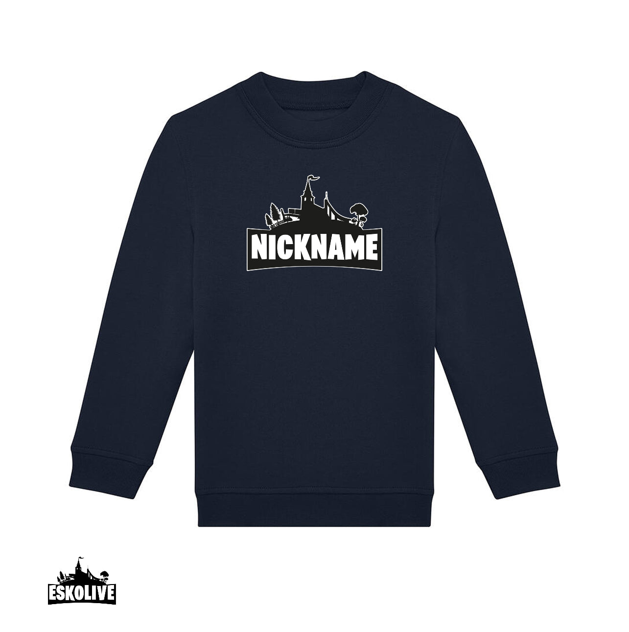 Nuorten collegepaita omalla nimelläsi