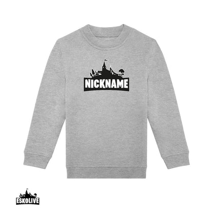 Nuorten collegepaita omalla nimelläsi