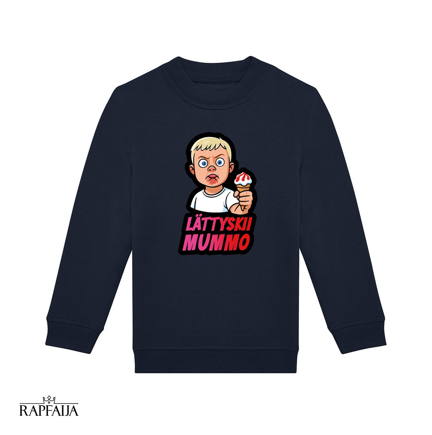 Lättyskii Mummo - lasten ja nuorten collegepaita